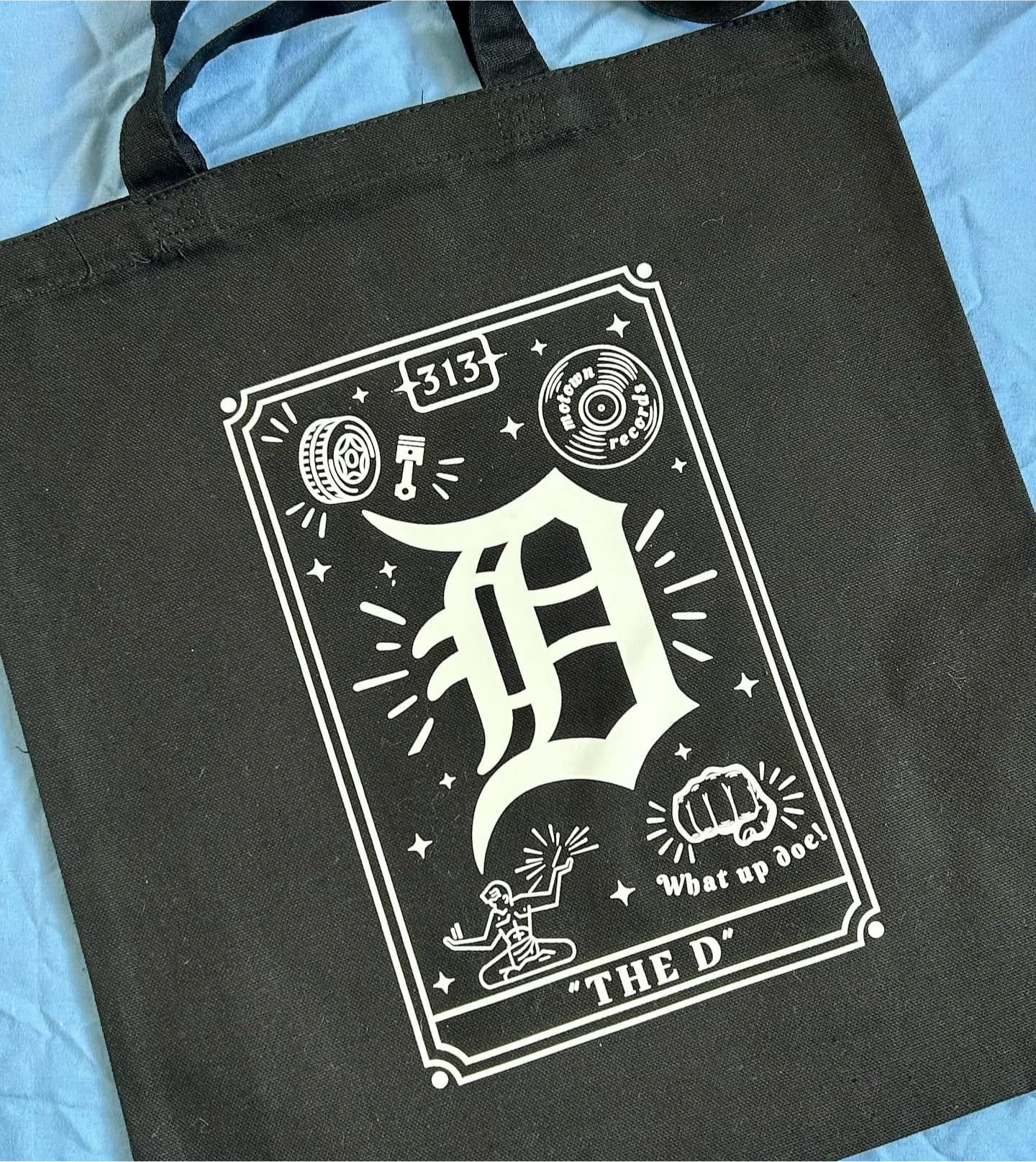 “The D” Tarot Card Tote Bag