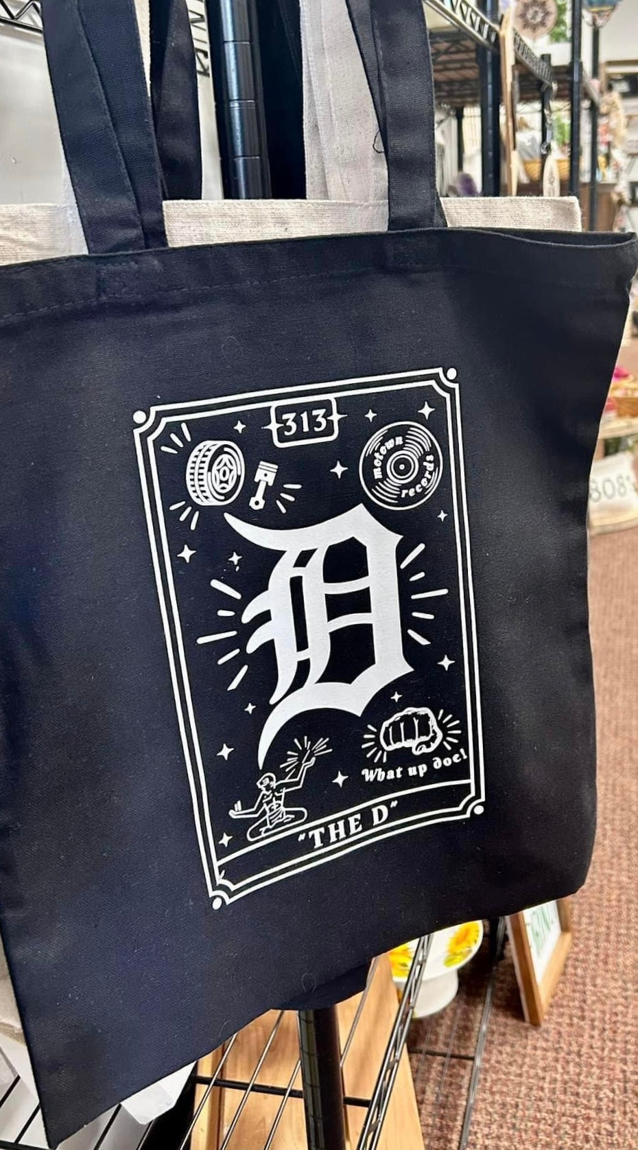 “The D” Tarot Card Tote Bag