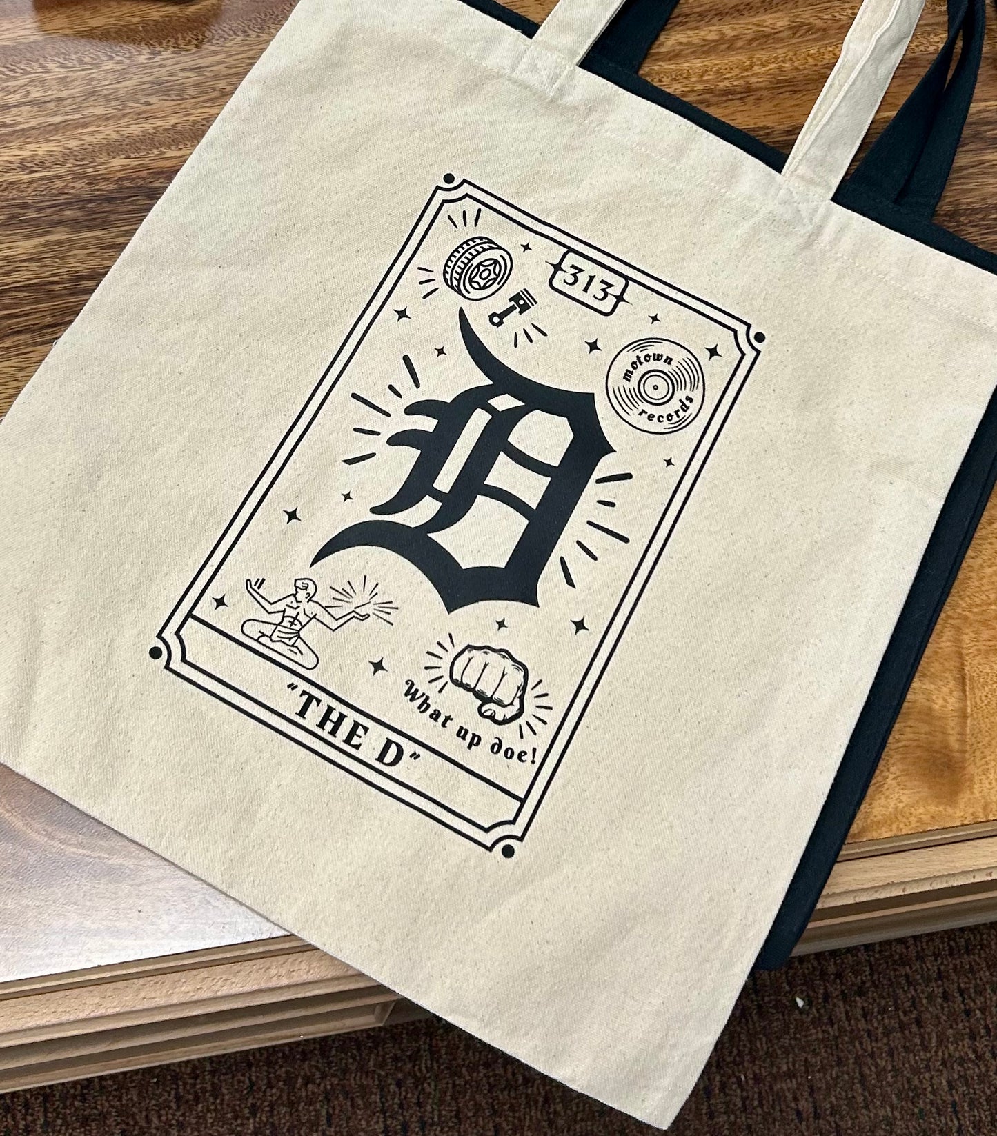 “The D” Tarot Card Tote Bag