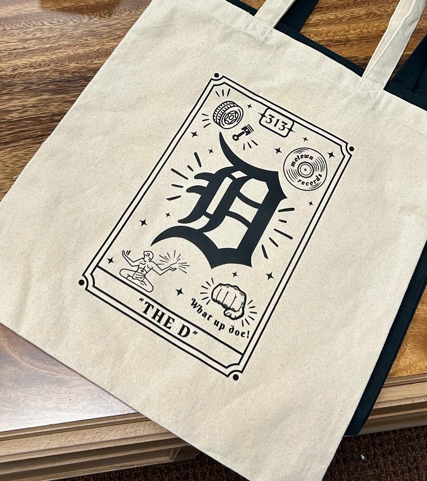 “The D” Tarot Card Tote Bag