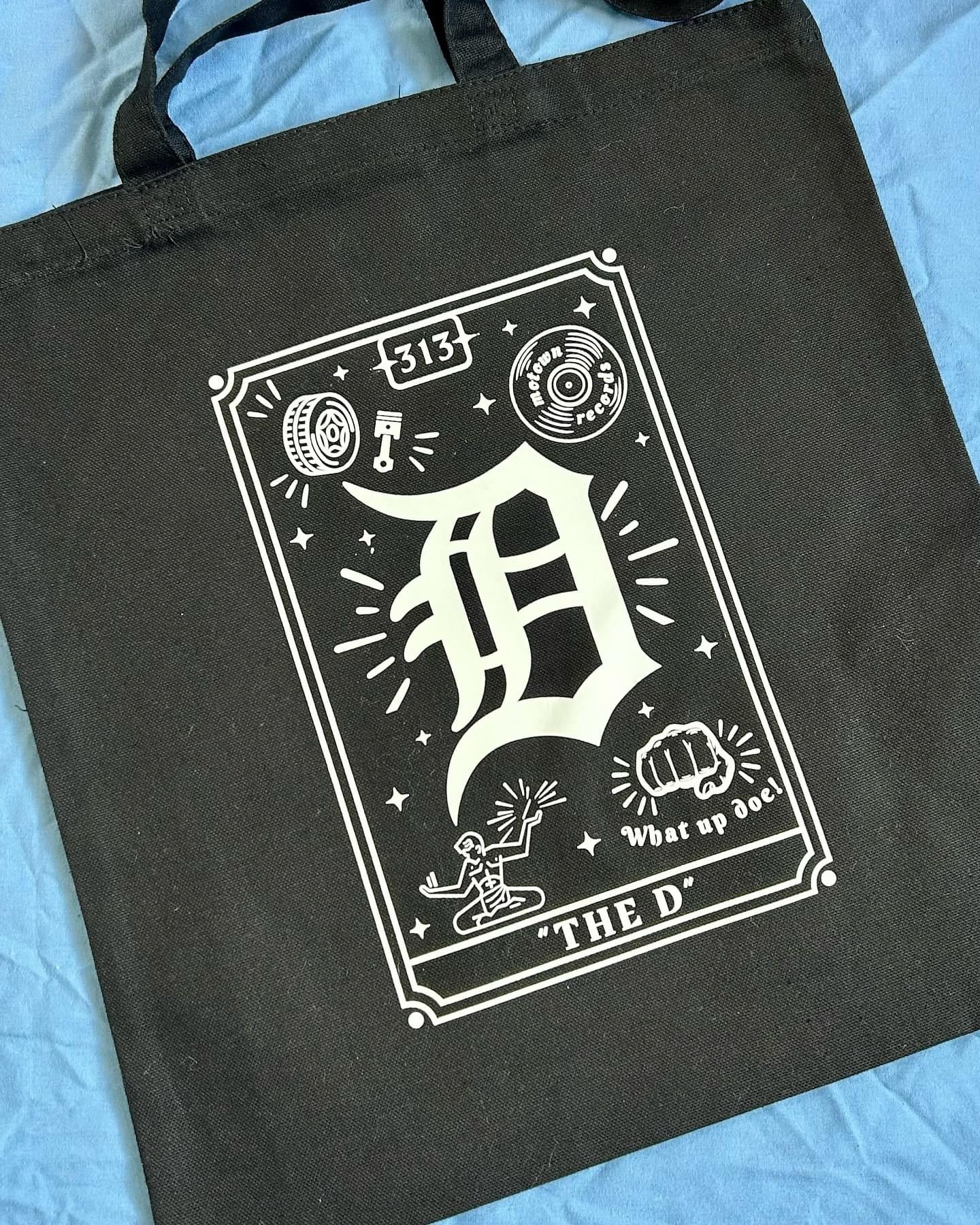 “The D” Tarot Card Tote Bag