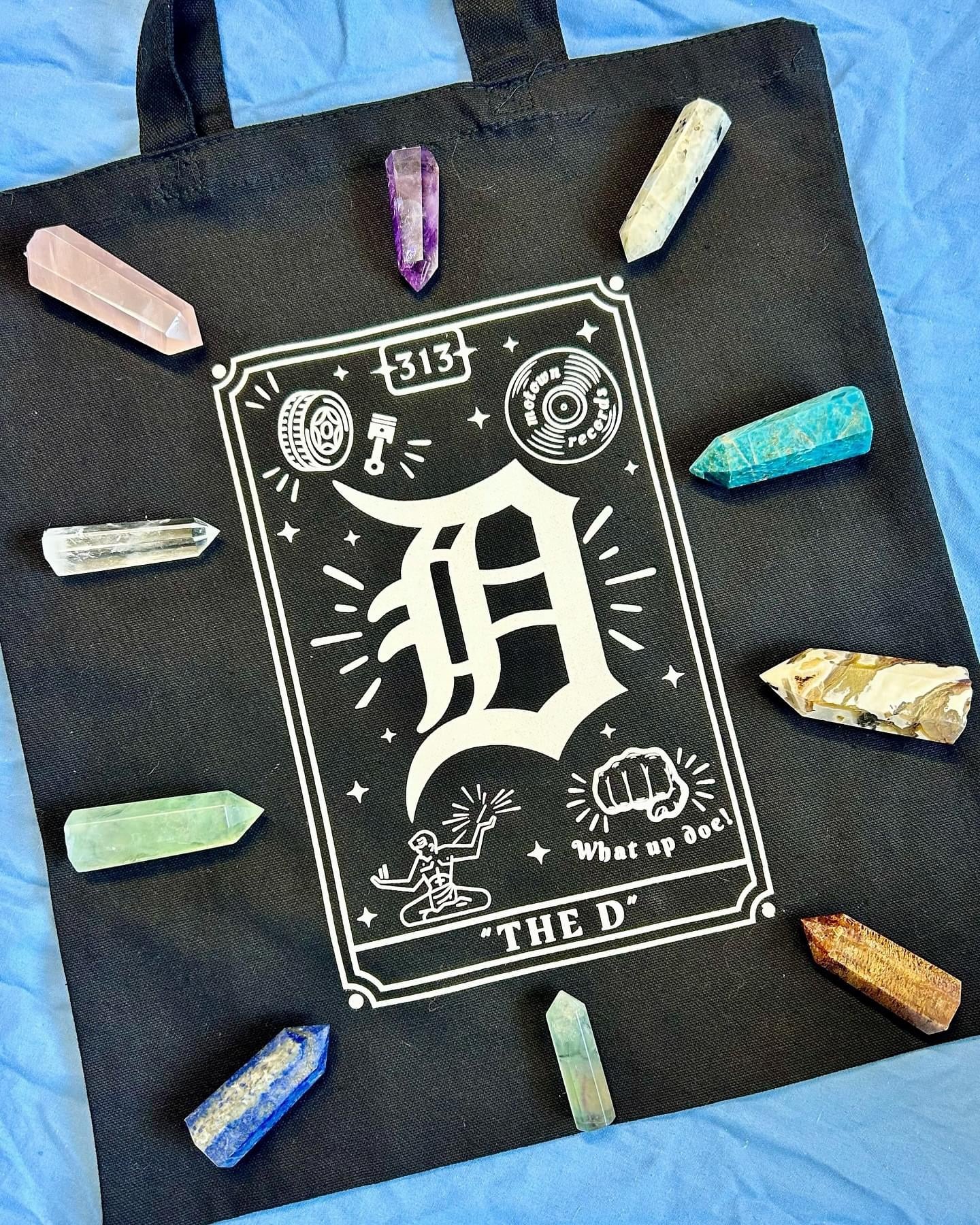 “The D” Tarot Card Tote Bag