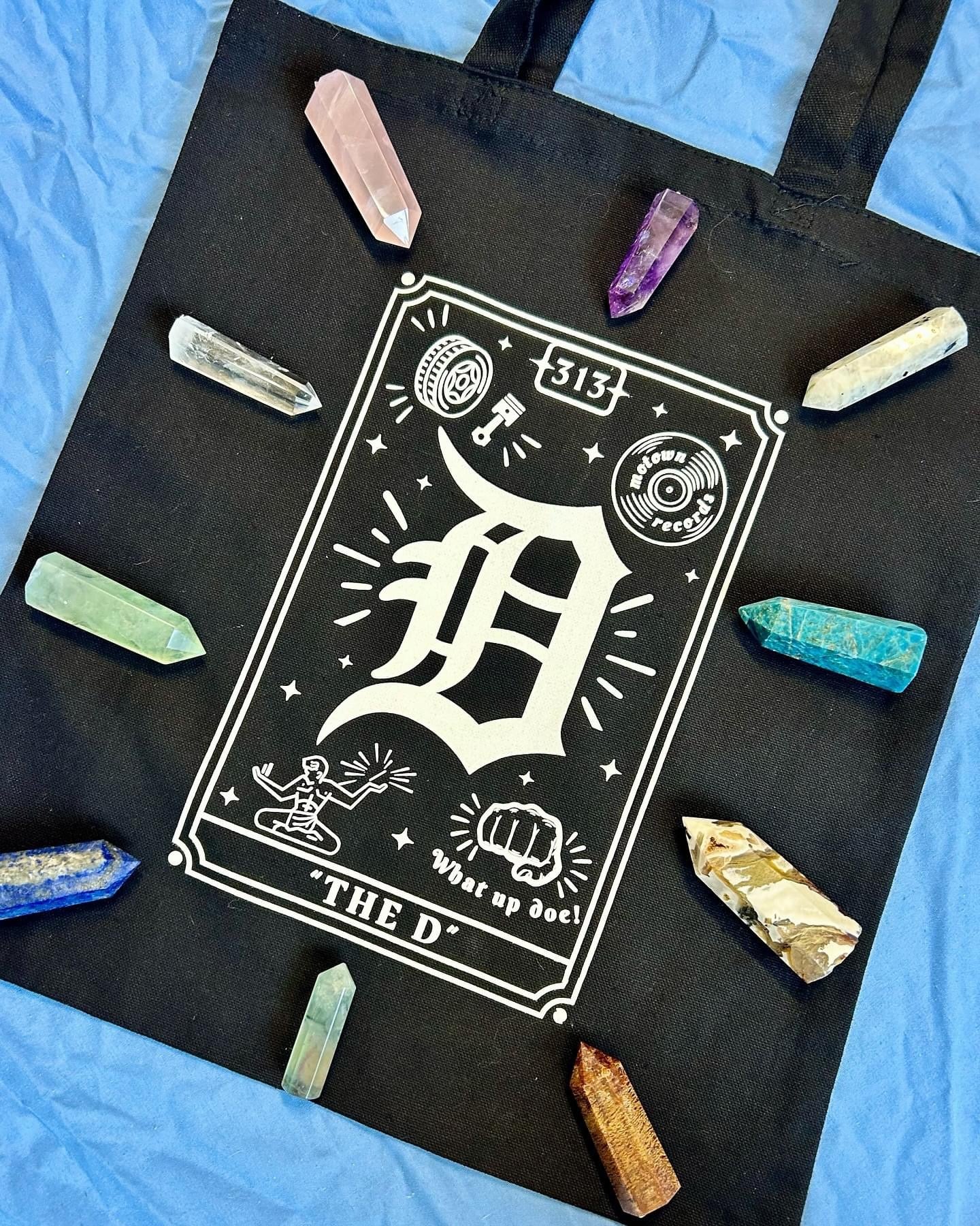 “The D” Tarot Card Tote Bag