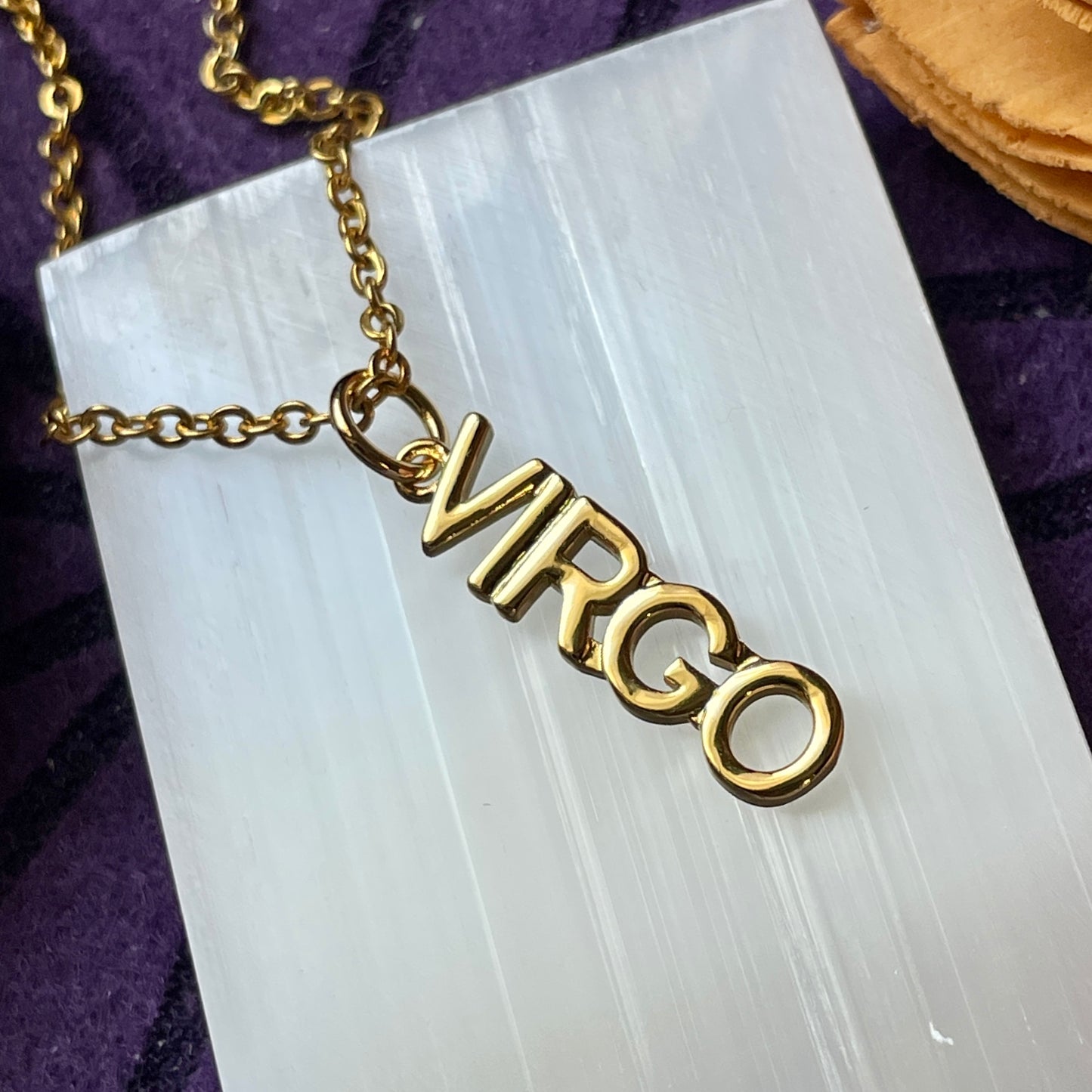 Gold Zodiac Sign Necklace (Choose Sign)